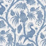 St Paul - Ceil | Blues Toiles Wallpaper for Hallway, Half Bath, and Bedroom