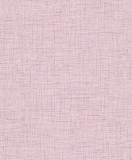 Aegina Faux Linen - Rose Quartz | Pinks Textures Wallpaper for Accent Wall, Powder Room, and Half Bath