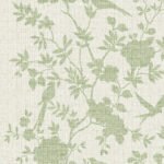 Aloha - Jade | Greens Animals, Birds and Insects Wallpaper for Nursery, Accent Wall, and Dining Room