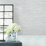Loe Sanctuary - Bay Weave | Blues Textures Wallpaper for Dining Room, Half Bath, and Office