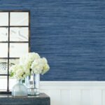 Loe Sanctuary - Aegean | Blues Textures Wallpaper for Dining Room, Bedroom, and Hallway