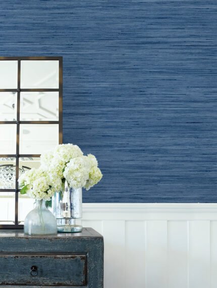 Loe Sanctuary - Aegean | Blues Textures Wallpaper for Dining Room, Bedroom, and Hallway