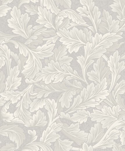 Carole - Frosty Window | Whites and Off Whites Trees and Leaves Wallpaper for Bedroom, Dining Room, and Accent Wall
