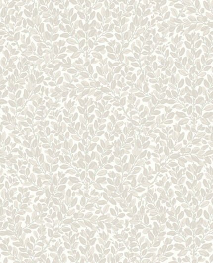 Francesca - Oat Milk | Whites and Off Whites Trees and Leaves Wallpaper for Bedroom, Office, and Accent Wall