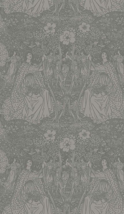Isabella - Stone | Grays Novelty and Pop Culture Wallpaper for Bedroom, Office, and Kitchen