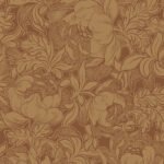 Annabella - Cinnamon | Oranges Florals, Botanicals and Tropicals Wallpaper for Nursery, Dining Room, and Living Room