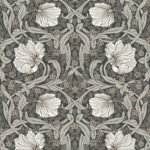 Pimpernel - Magma | Blacks Florals, Botanicals and Tropicals Wallpaper for Bedroom, Half Bath, and Office