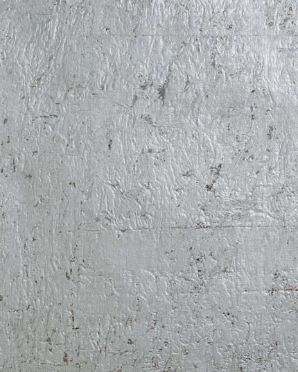 Moon Rock Cork - Platinum | Silvers and Pewters Textures Wallpaper for Dining Room, Hallway, and Office