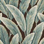 Foliage - Verdigris | Browns and Taupes Trees and Leaves Wallpaper for Entryway, Nursery, and Accent Wall