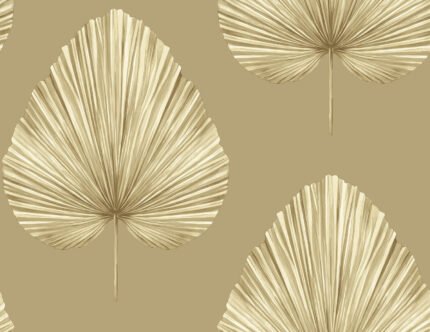 Grande Leaf - Taupe | Browns and Taupes Trees and Leaves Wallpaper for Hallway, Living Room, and Kitchen