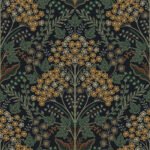 Winkworth - Espresso | Browns and Taupes Florals, Botanicals and Tropicals Wallpaper for Hallway, Living Room, and Half Bath