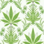 Abbey - Sage | Greens Florals, Botanicals and Tropicals Wallpaper for Entryway, Living Room, and Office