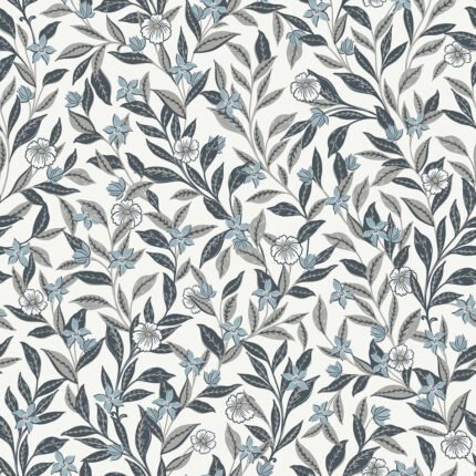 Wakehurst - Mist | Grays Trees and Leaves Wallpaper for Office, Hallway, and Kitchen