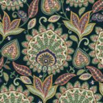 Sheffield - Folk Shades | Multicolors Damasks and Scrolls Wallpaper for Powder Room, Hallway, and Bedroom