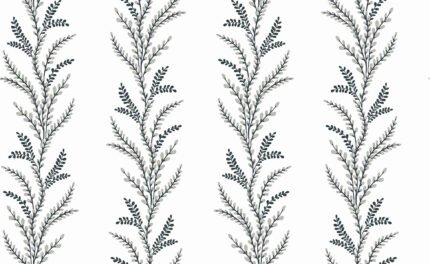 Sisal Exbury - Black and White | Whites and Off Whites Trees and Leaves Wallpaper for Entryway, Bedroom, and Half Bath