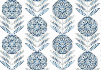 Sisal Bristol - Indivar | Blues Florals, Botanicals and Tropicals Wallpaper for Entryway, Half Bath, and Dining Room