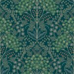 Oxford Fabric - Juniper Green | Greens Florals, Botanicals and Tropicals Wallpaper for Half Bath, Accent Wall, and Nursery