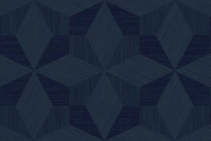 Turku 27 - Downing Slate | Blues Geometrics Wallpaper for Office, Accent Wall, and Nursery
