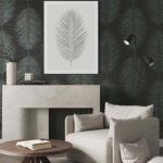 Kotka 27 - Black Tie | Blacks Trees and Leaves Wallpaper for Bedroom, Kitchen, and Dining Room