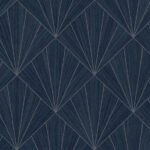 Mikkeli 27 - Ink Wash | Blues Architecturals Wallpaper for Powder Room, Entryway, and Hallway