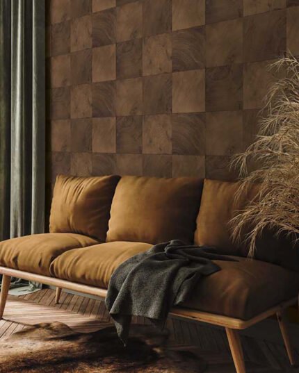 Kemi 27 - Burlap | Browns and Taupes Textures Wallpaper for Dining Room, Nursery, and Bedroom