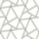 Eridu - bleached hide | Whites and Off Whites Geometrics Wallpaper for Office, Accent Wall, and Dining Room