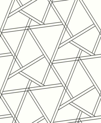 Eridu - bleached hide | Whites and Off Whites Geometrics Wallpaper for Office, Accent Wall, and Dining Room