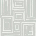 Kitezh - Verde | Greens Geometrics Wallpaper for Office, Accent Wall, and Kitchen
