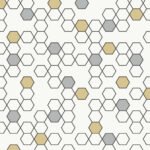 Nyx - Washed Grain | Whites and Off Whites Geometrics Wallpaper for Office, Accent Wall, and Entryway