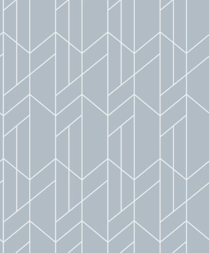 Mun - Captin Blue | Blues Geometrics Wallpaper for Office, Accent Wall, and Half Bath