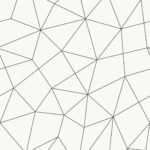 Helike - Dove Wing | Whites and Off Whites Geometrics Wallpaper for Office, Accent Wall, and Powder Room