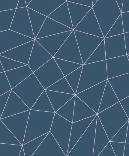 Helike - Denim | Blues Geometrics Wallpaper for Office, Accent Wall, and Entryway