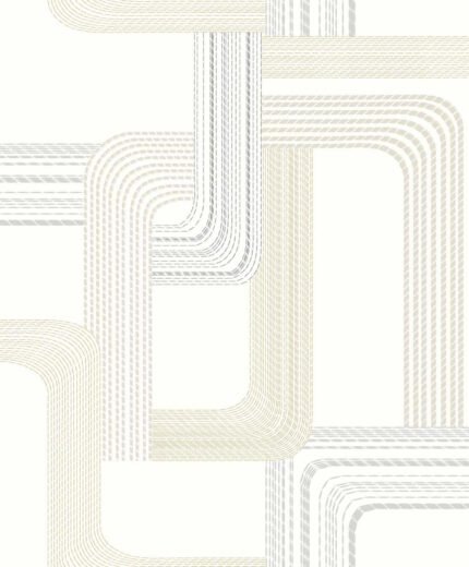 Pompeii - Suhoor | Cool Neutrals Geometrics Wallpaper for Office, Accent Wall, and Nursery