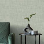 Libeco 27 - Sage | Greens Textures Wallpaper for Powder Room, Entryway, and Nursery