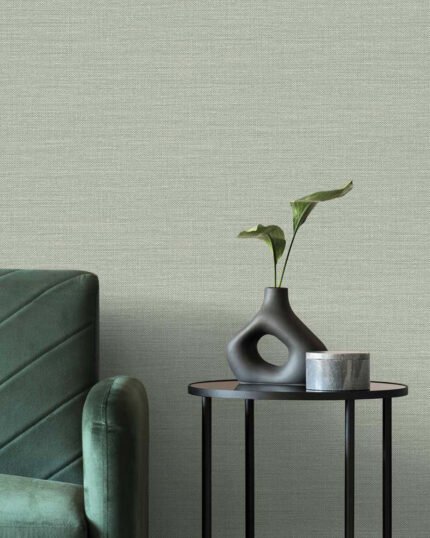 Libeco 27 - Sage | Greens Textures Wallpaper for Powder Room, Entryway, and Nursery