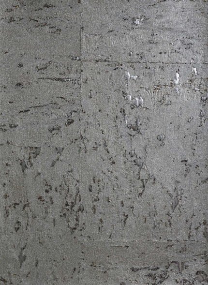 Lillian August Cork - Basalt | Silvers and Pewters Textures Wallpaper for Accent Wall, Kitchen, and Living Room