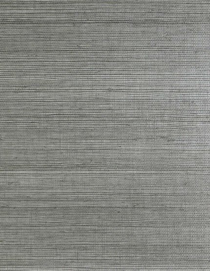 Lillian August Sisal - Slate Silver | Silvers and Pewters Textures Wallpaper for Entryway, Living Room, and Hallway