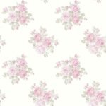 Rosalie - Blush | Pinks Florals, Botanicals and Tropicals Wallpaper for Dining Room, Living Room, and Accent Wall