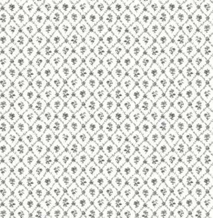Cossette - Licorice | Blacks Small Prints Wallpaper for Office, Living Room, and Bedroom