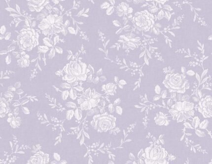 Seraphina - Amethyst | Purples and Wine Florals, Botanicals and Tropicals Wallpaper for Half Bath, Bedroom, and Office