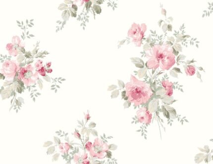 Celestia - Valentine's Day | Pinks Florals, Botanicals and Tropicals Wallpaper for Kitchen, Accent Wall, and Powder Room