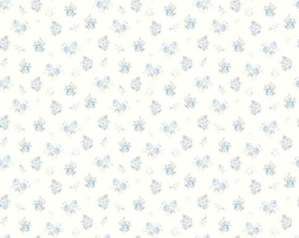 Annette - Robin's Egg | Blues Small Prints Wallpaper for Nursery, Office, and Kitchen
