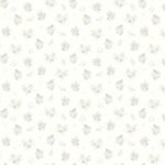 Annette - Pale Yellow | Blues Small Prints Wallpaper for Half Bath, Accent Wall, and Powder Room