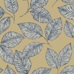 Monroe - Hazelnut | Browns and Taupes Florals, Botanicals and Tropicals Wallpaper for Nursery, Hallway, and Kitchen