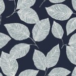 Monroe - Midnight Sky | Blues Florals, Botanicals and Tropicals Wallpaper for Office, Hallway, and Nursery