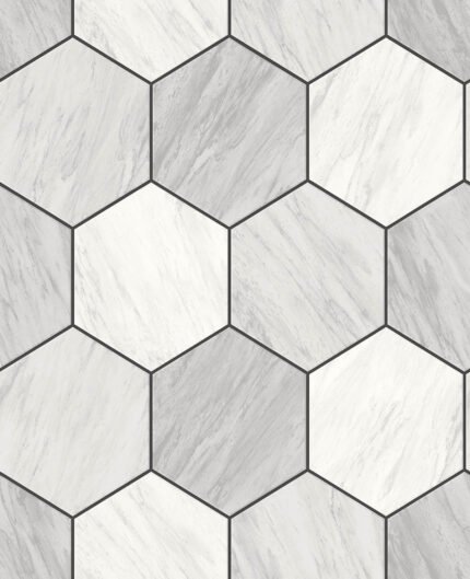 Baldwyn - Carrara | Whites and Off Whites Geometrics Wallpaper for Office, Accent Wall, and Living Room