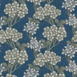 Floral Vine - Blue Jay and Sage | Blues Florals, Botanicals and Tropicals Wallpaper for Powder Room, Half Bath, and Kitchen