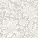 Victoria - Pure Vanilla | Warm Neutrals and Beiges Florals, Botanicals and Tropicals Wallpaper for Bedroom, Hallway, and Dining Room
