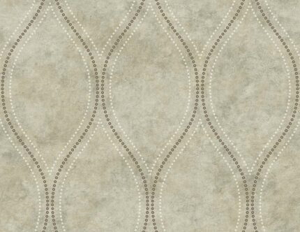 Marbled Gravel Ogee 27 - Sea Green | Metallics Geometrics Wallpaper for Office, Accent Wall, and Powder Room