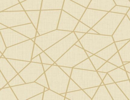 Crossroads 27 - Navy Brook | Golds Geometrics Wallpaper for Office, Accent Wall, and Dining Room